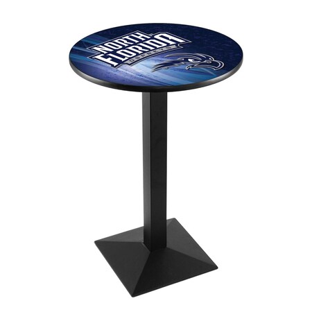 Holland Bar Stool Co 42" Blk Wrinkle North Florida Pub Table, 28" dia. Top L217B4228NorFla-D2